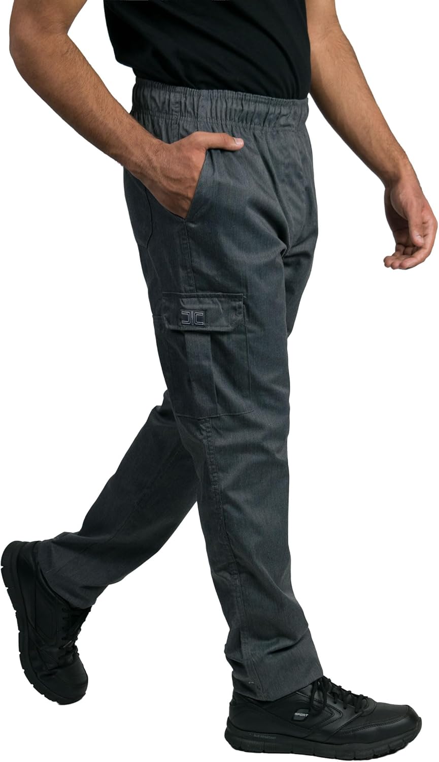 Chef Code 2-Pack Modern Fit Tactical Inspired Chef Pants with Zipper Fly and Cargo Pockets