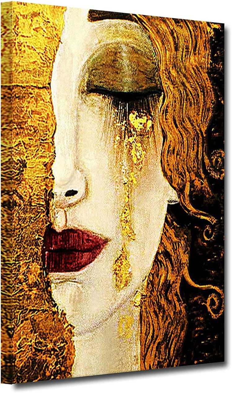 Wall Art Abstract Gustav Klimt Tear Oil Painting Print On Canvas Famous Posters And Prints Picture For Living Room Home Decoration (12"x18" (30x45cm)