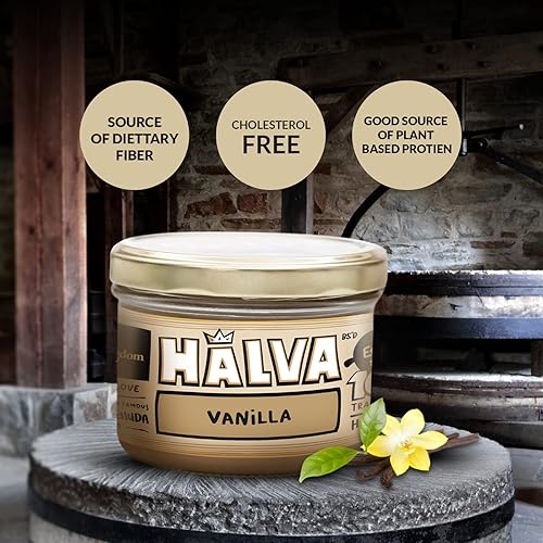 Miniatura 32 de Halva Kingdom Postre vegano Halva sin azúcar de sésamo abierto Ingredientes saludables, sin gluten, tarro certificado Kosher