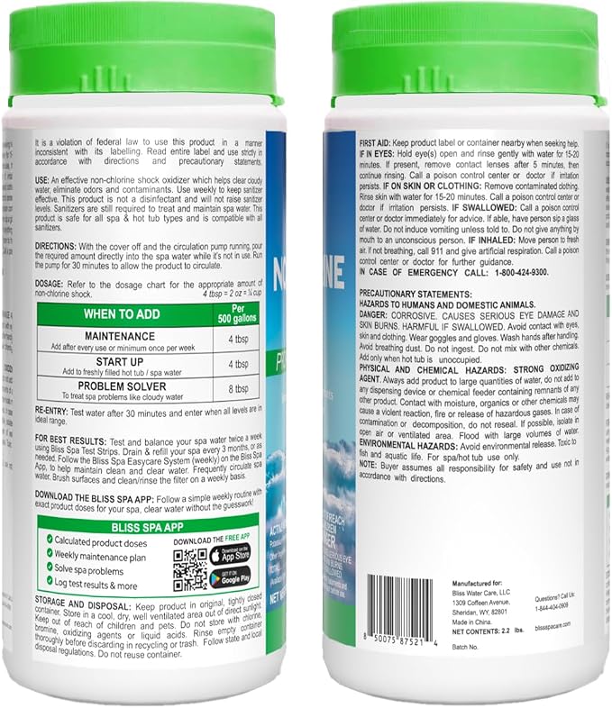 Tratamiento Spa Oxidante Sin Cloro 2.2 lb miniatura 8