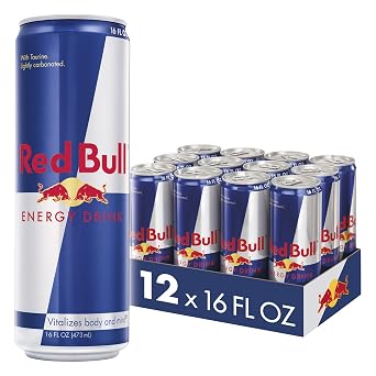 Red Bull Energy Drink, 16 Fl Oz (12 Count) & Energy Drink Sugar Free, Sugarfree, 8.4 Fl Oz (24 Count)