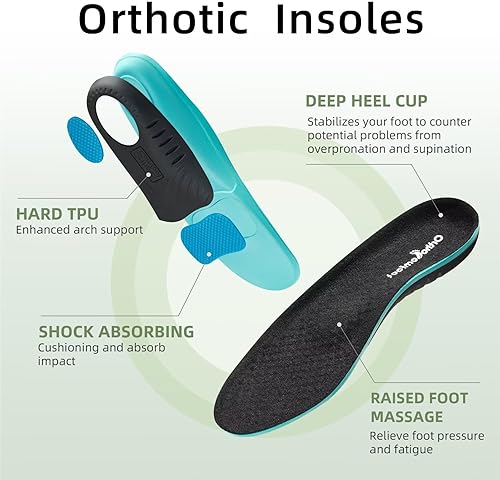 Miniatura 4 de OrthoComfoot Mocasines ortopédicos de mujer, sin cordones, para caminar para fascitis plantar, soporte de arco para pies planos, cómodos y casuales,