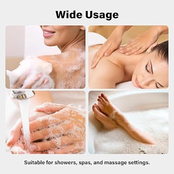 Exfoliating Gloves, 2pcs Bath and Body Exfoliator Mitts, Bamboo Shower Gloves, Scrubs Away Ingrown Hair and Dead Skin, for Shower, Spa, Massage and Dead Skin Cell Remover Loofah (Blue)