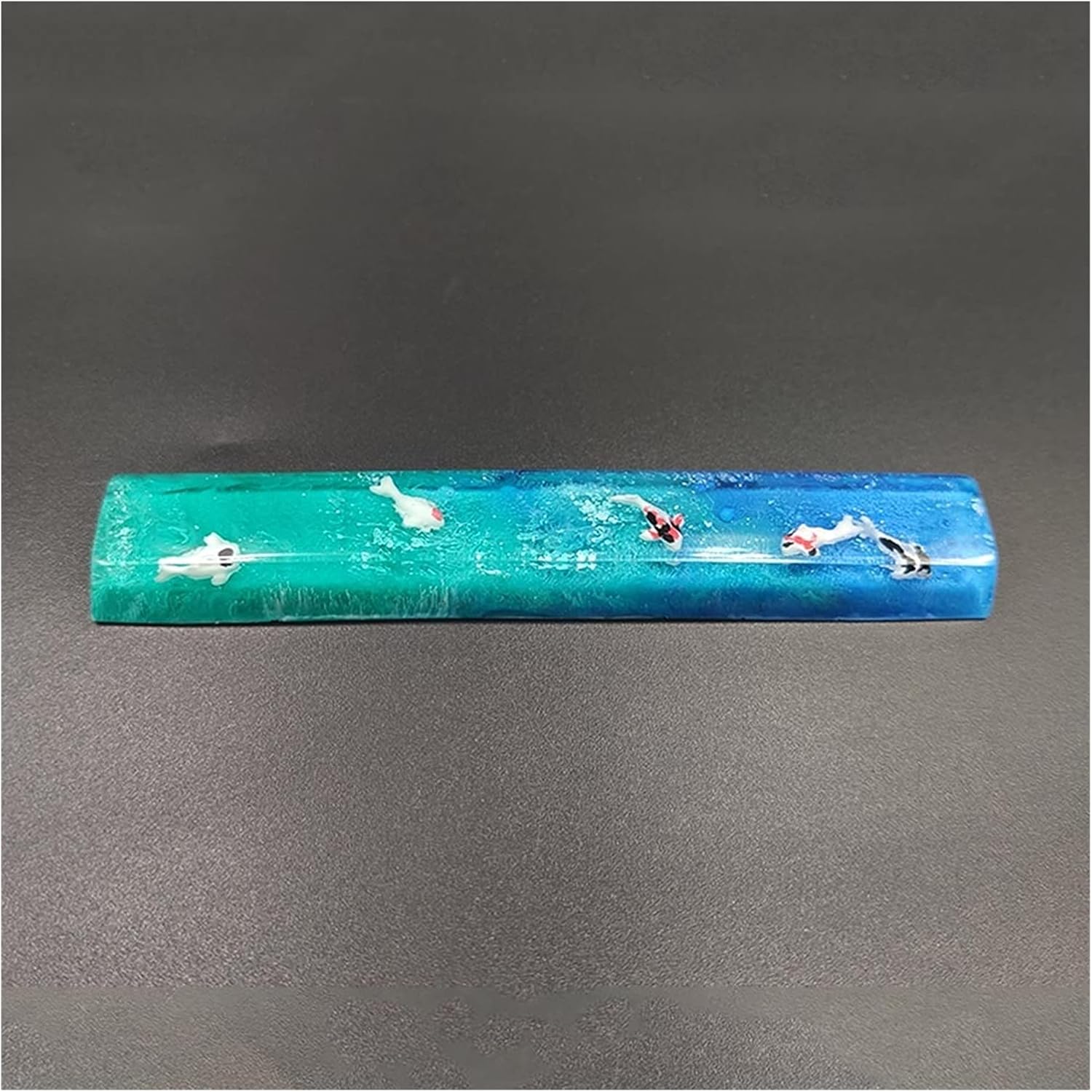 Resin Spacebar Keycaps Mechanical Gaming Keyboard Handmade Backlit SA 6.25 6.0 Key Cap (Body : 6.25x Color : Koi spacebar)