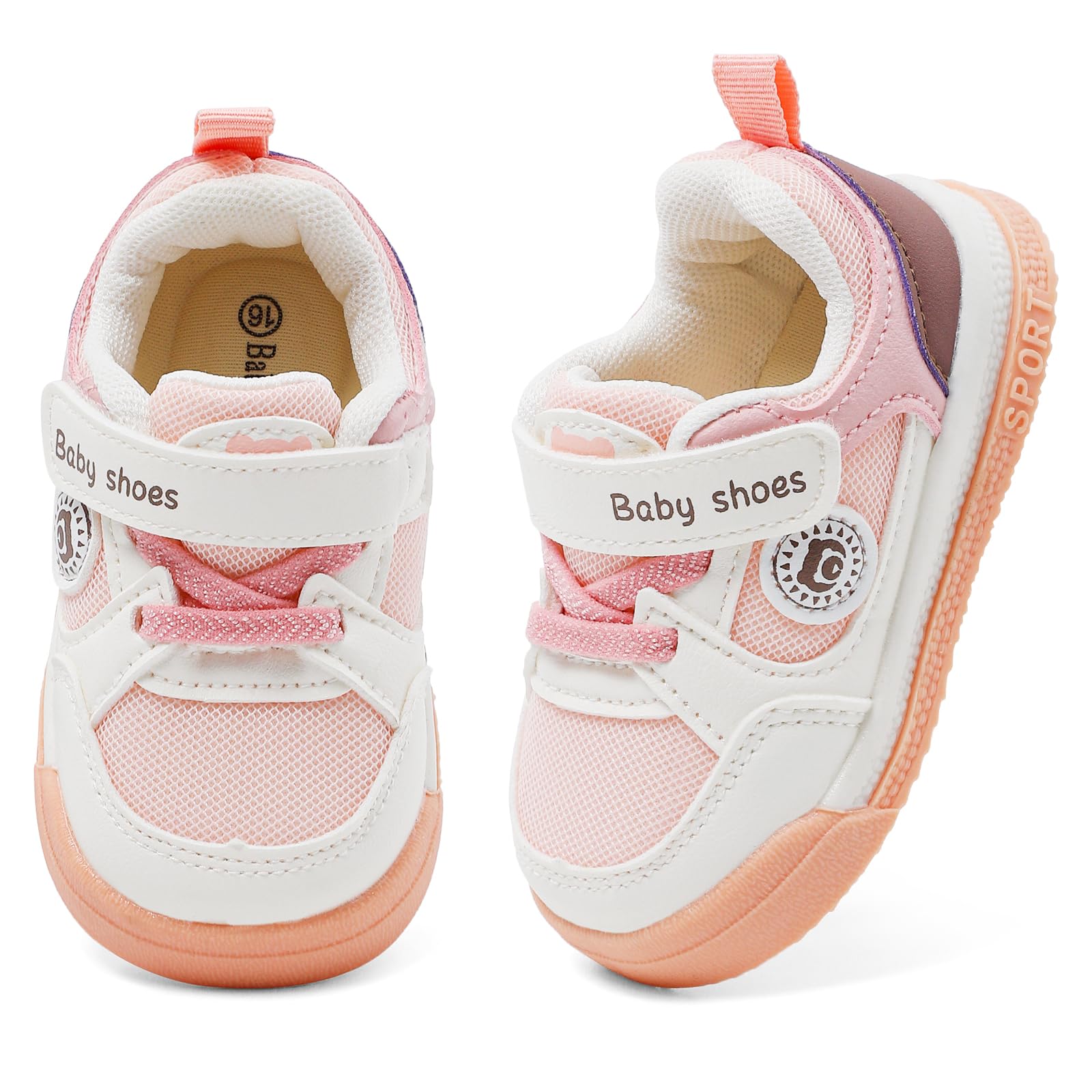 MASOCIO Chaussure Bébé Garçon Fille Chaussures Premiers Pas Semelle Caoutchouc Souple Antidérapant