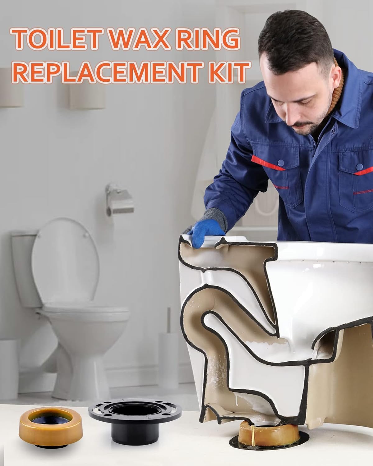 Buy Toilet Flanges and Wax Rings for Toilets with Extended Flanges and