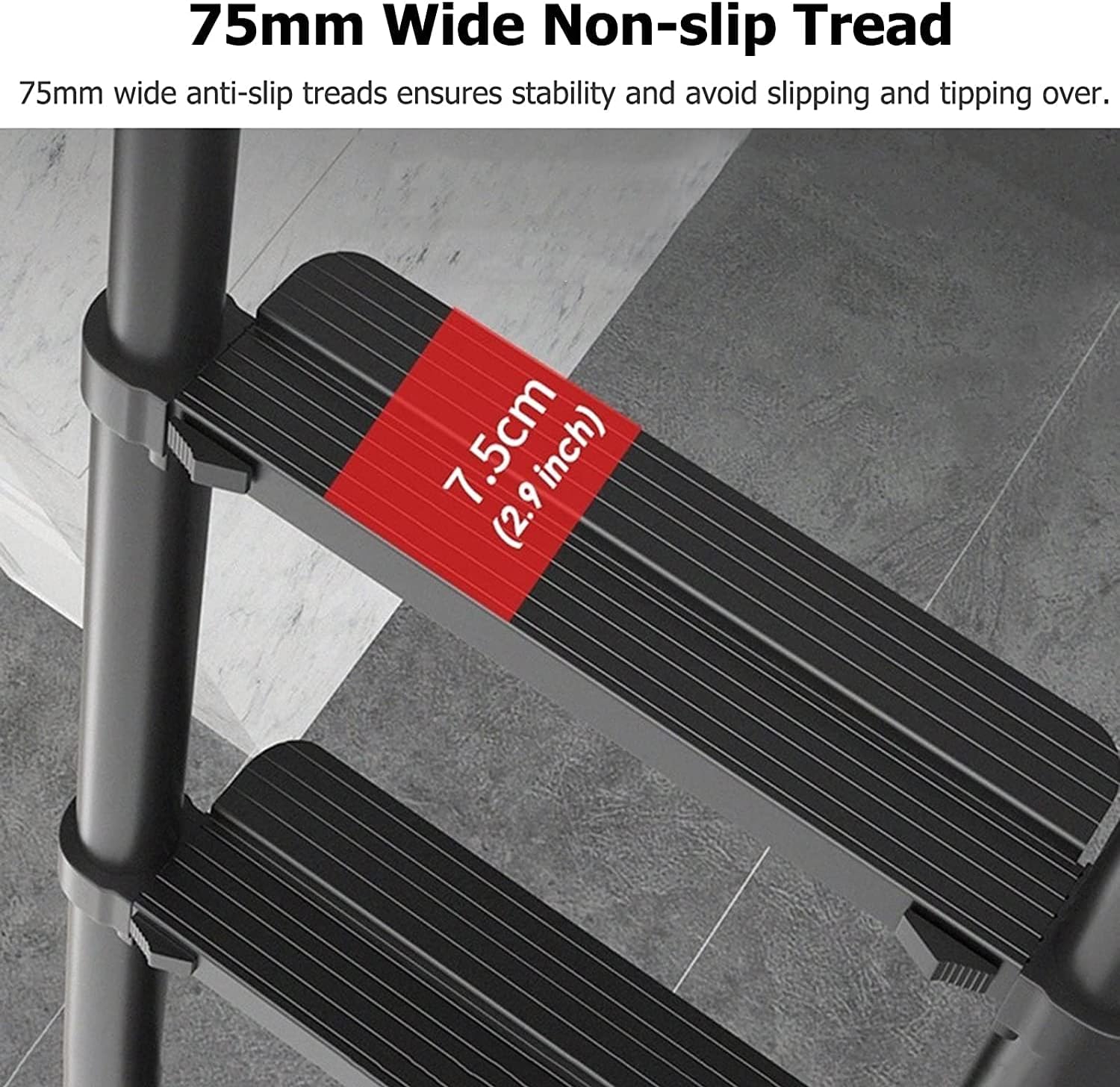 OKUOKA Telescoping Ladders for Home 12 16 18 20 Ft, Aluminum Folding Telescopic Extension Ladder with Hooks for Rooftops, Loft, RV & Outdoor, Load 200KG (Size : 2.7m/8.8FT)