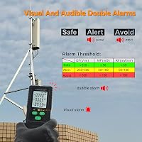 RDINSCOS EMF mérő elektromágneses sugárzás detektor kézi EF/MF/RF 5