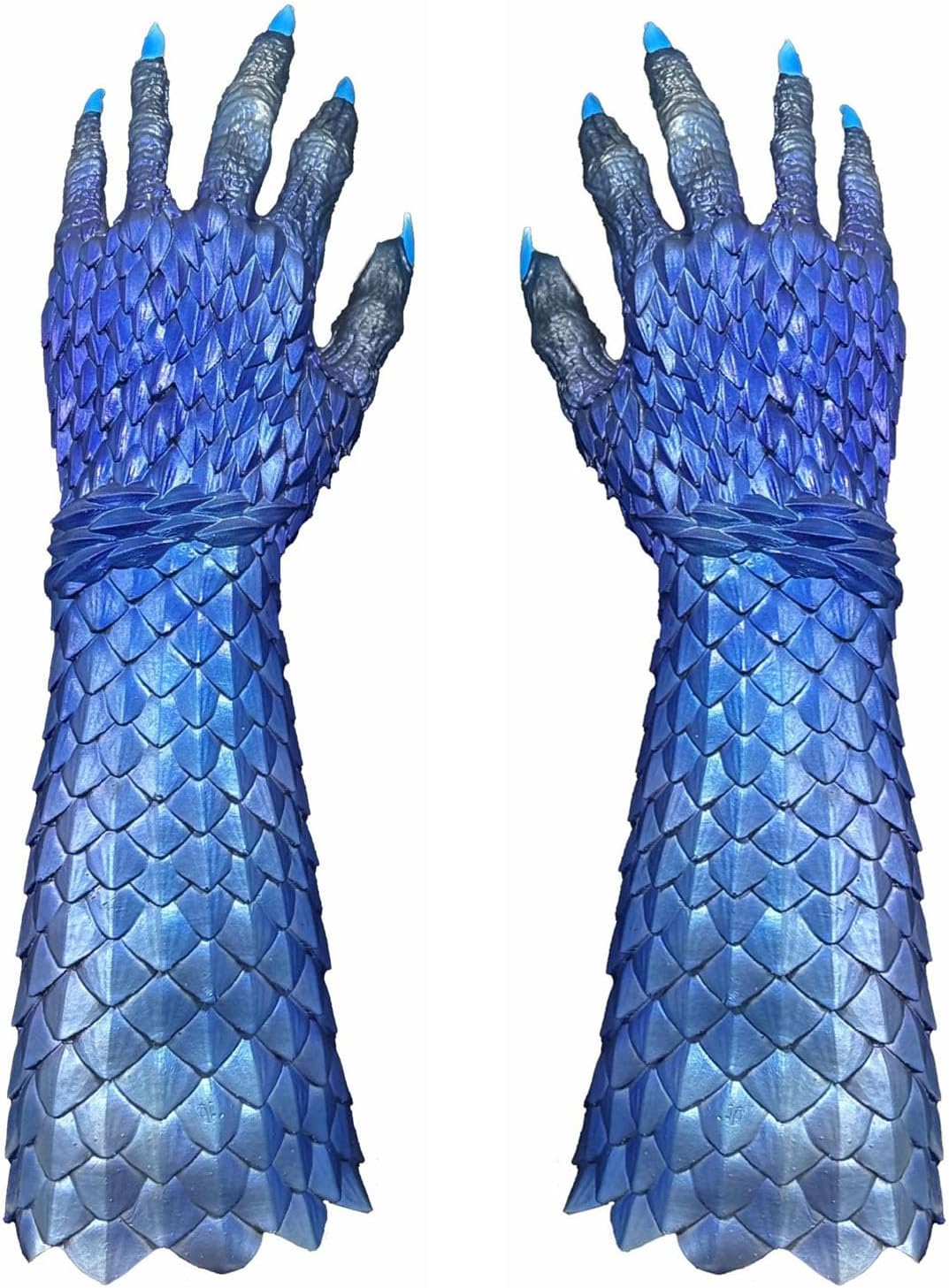 1Pair Long Nail Dragon Claws Gloves,Realistic Dragon Nail Gloves Costume,Scary Demon Monster Cosplay Props Halloween Carnival Party