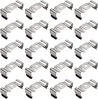 Vista 1 de Othmro Paquete de 100 clips T8 para tubo de luz LED, tubo fluorescente LED, acero al manganeso niquelado