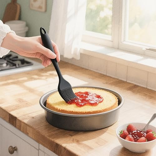 Miniatura 5 de Cepillo de silicona para cocinar, cepillo de alimentos resistente al calor para barbacoa, cepillo de silicona de grado alimenticio para hornear en
