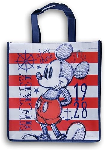 LLP Mickey - Bolsa reutilizable con diseño de lápiz, diseño de rayas, 13 x 13 pulgadas