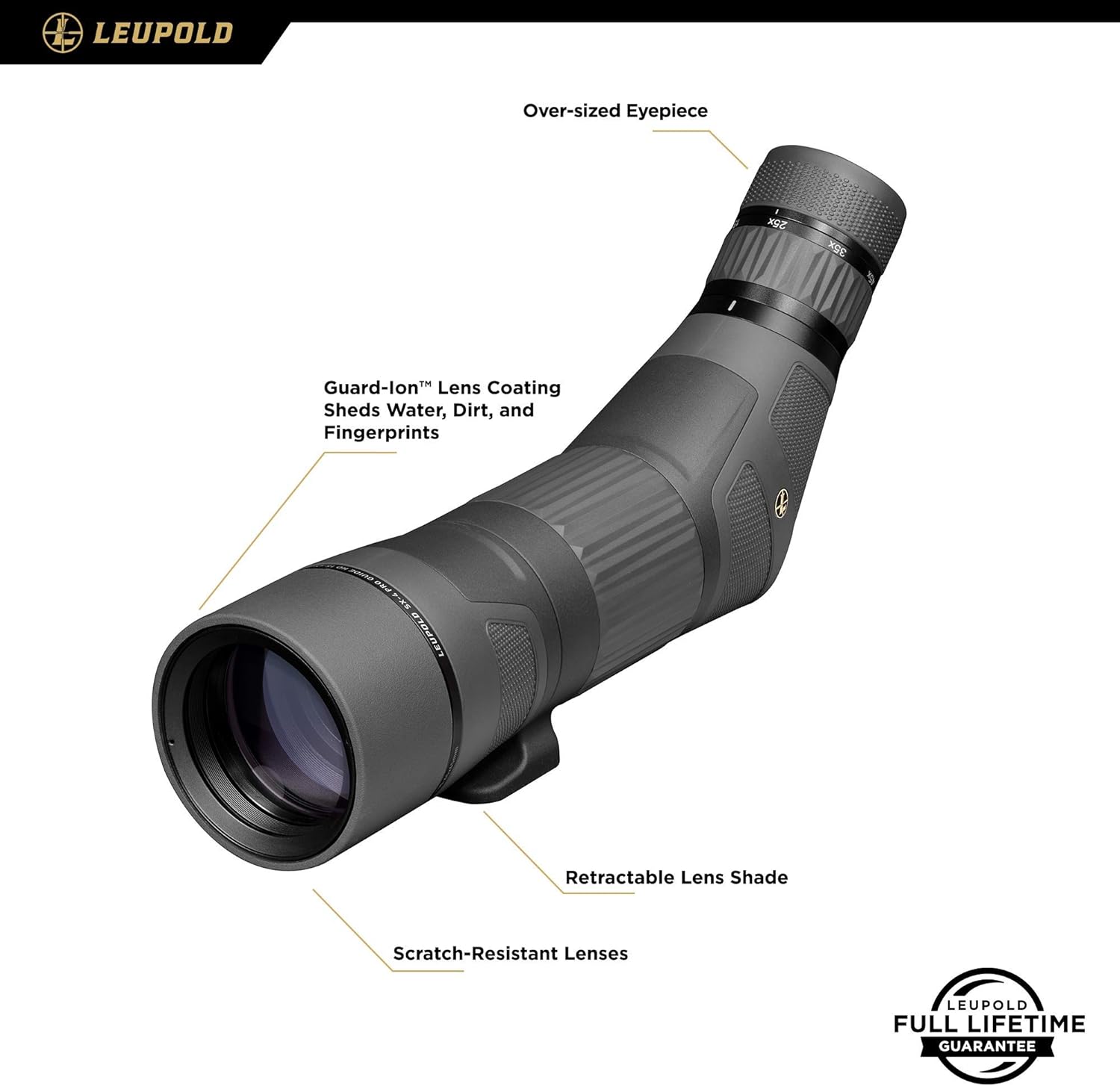 Leupold SX-4 Pro Guide HD 15-45x65mm Spotting Scope