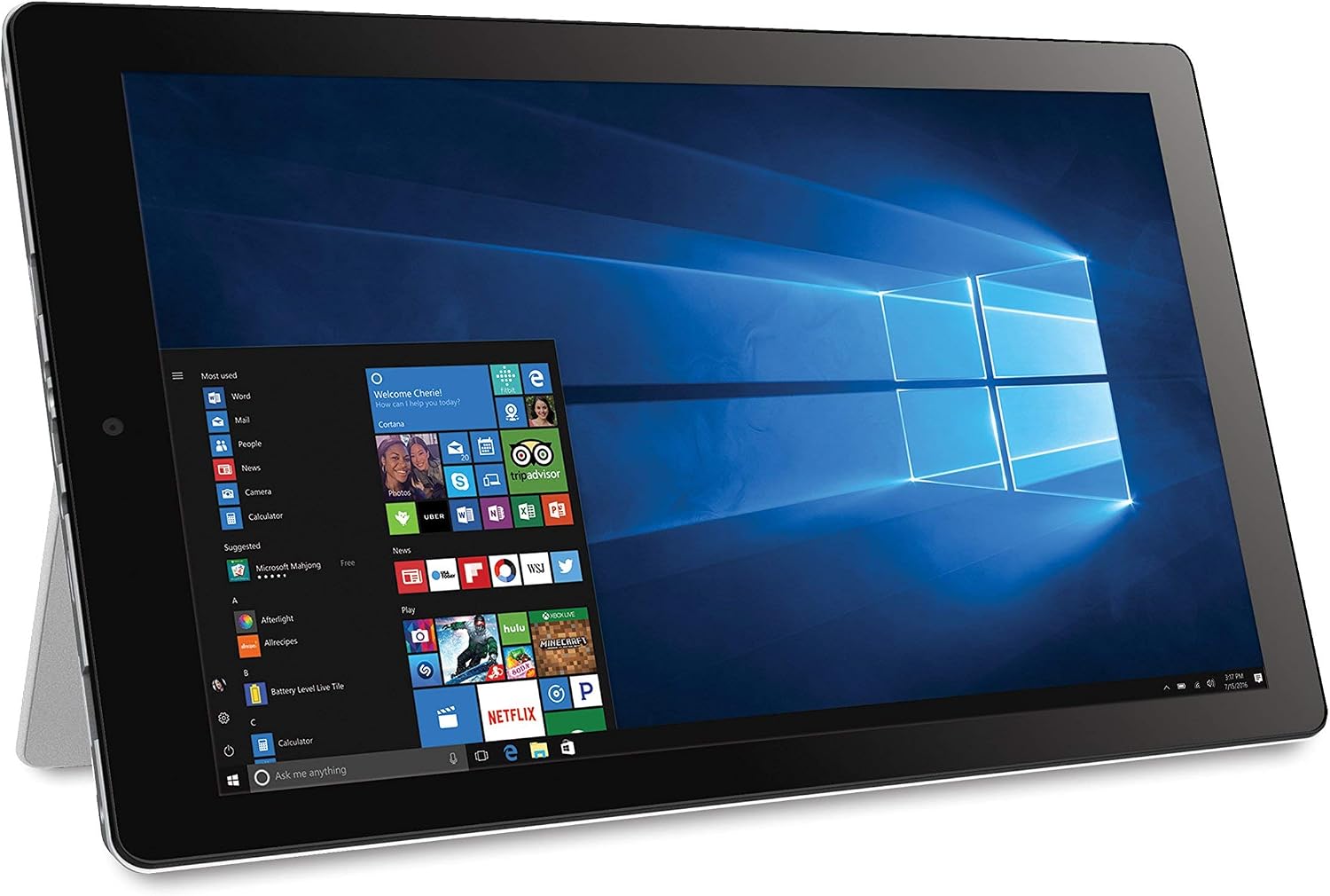 RCA Cambio 10 inches 2-in-1 Notebook Tablet with 32GB Storage, Intel Atom Z8350 Processor, 2GB RAM, Windows 10, Includes Keyboard (Silver) (Renewed)