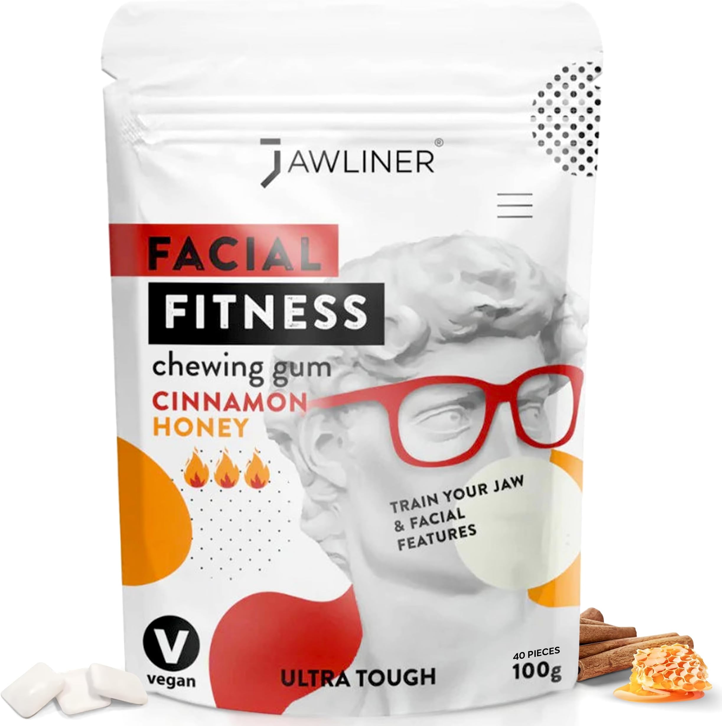 Pioneers the Toughest Handmade Extreme Ultra15x Harder Jawline Gum with 12 Weeks Coaching - Sugar-Free Mastic Gum with No Artificial Flavors - Hard Chewing Jaw gum for Jaw Shaping & Mewing (2 Months Pack)