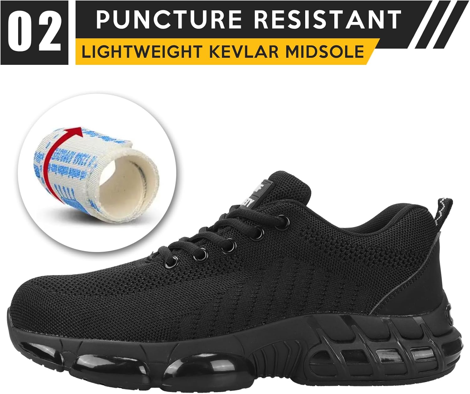 Steel Toe Work Shoes for Men Women Comfortable Lightweight Safety Composite Toe Construction Walking Shoe - Image 5