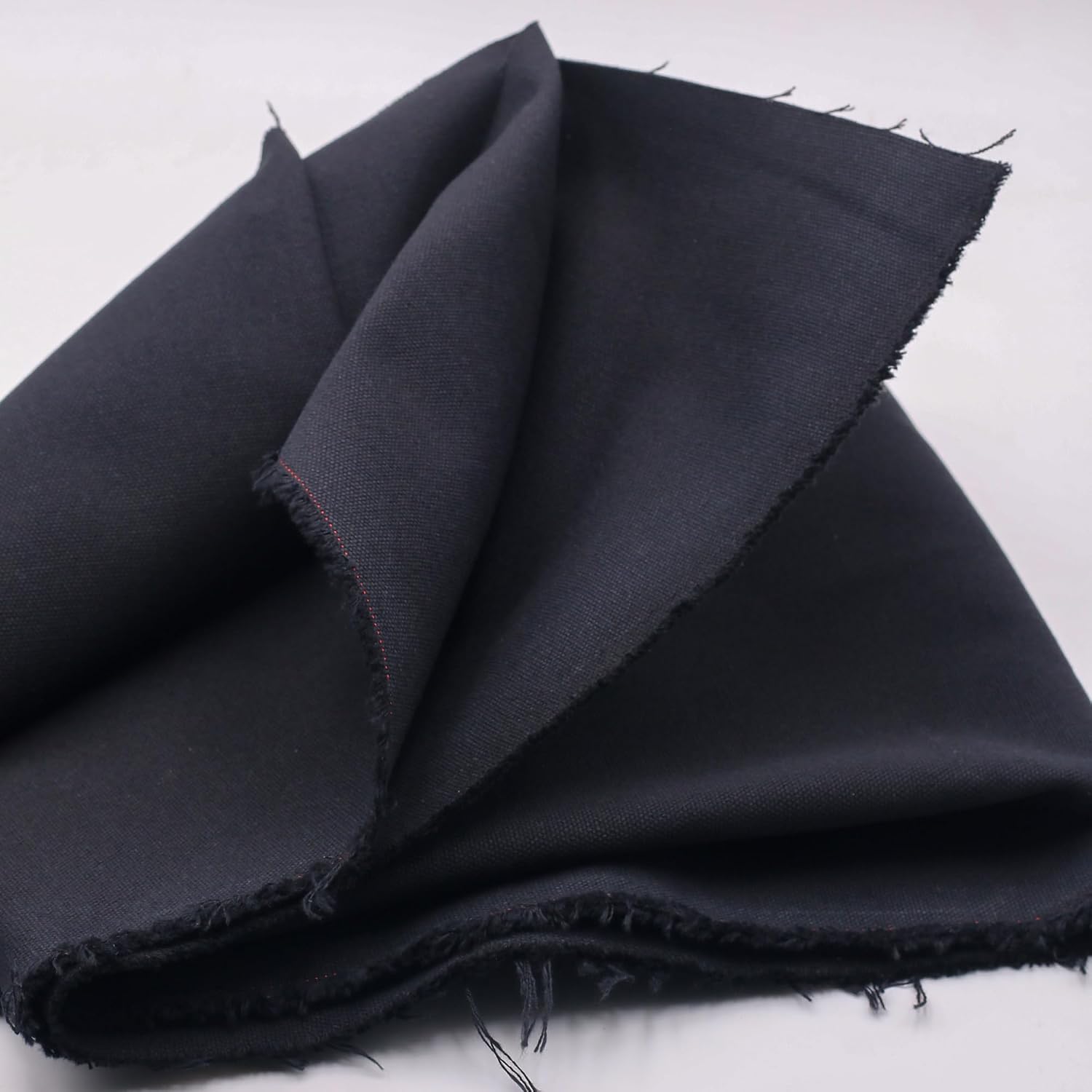Black Cotton Canvas Fabric,16 oz,Thick,59 in Width,for DIY Painting, Sewing, Bag,Crafts,Embroidery,Chairs,Handmade Home Decor (3 Yard pre Cut)