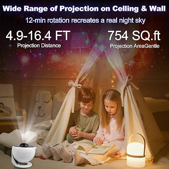 Star Galaxy Night Light Projector for Kids | Planetarium Projector, 360 Rotating, Timer Function, HD Ceiling Starry Lighting