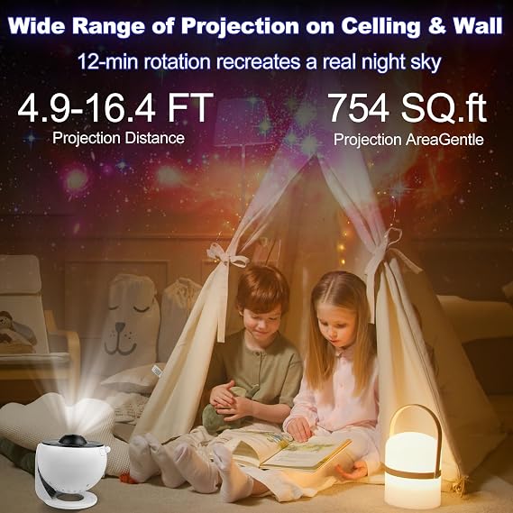 Star Galaxy Night Light Projector for Kids | Planetarium Projector, 360 Rotating, Timer Function, HD Ceiling Starry Lighting