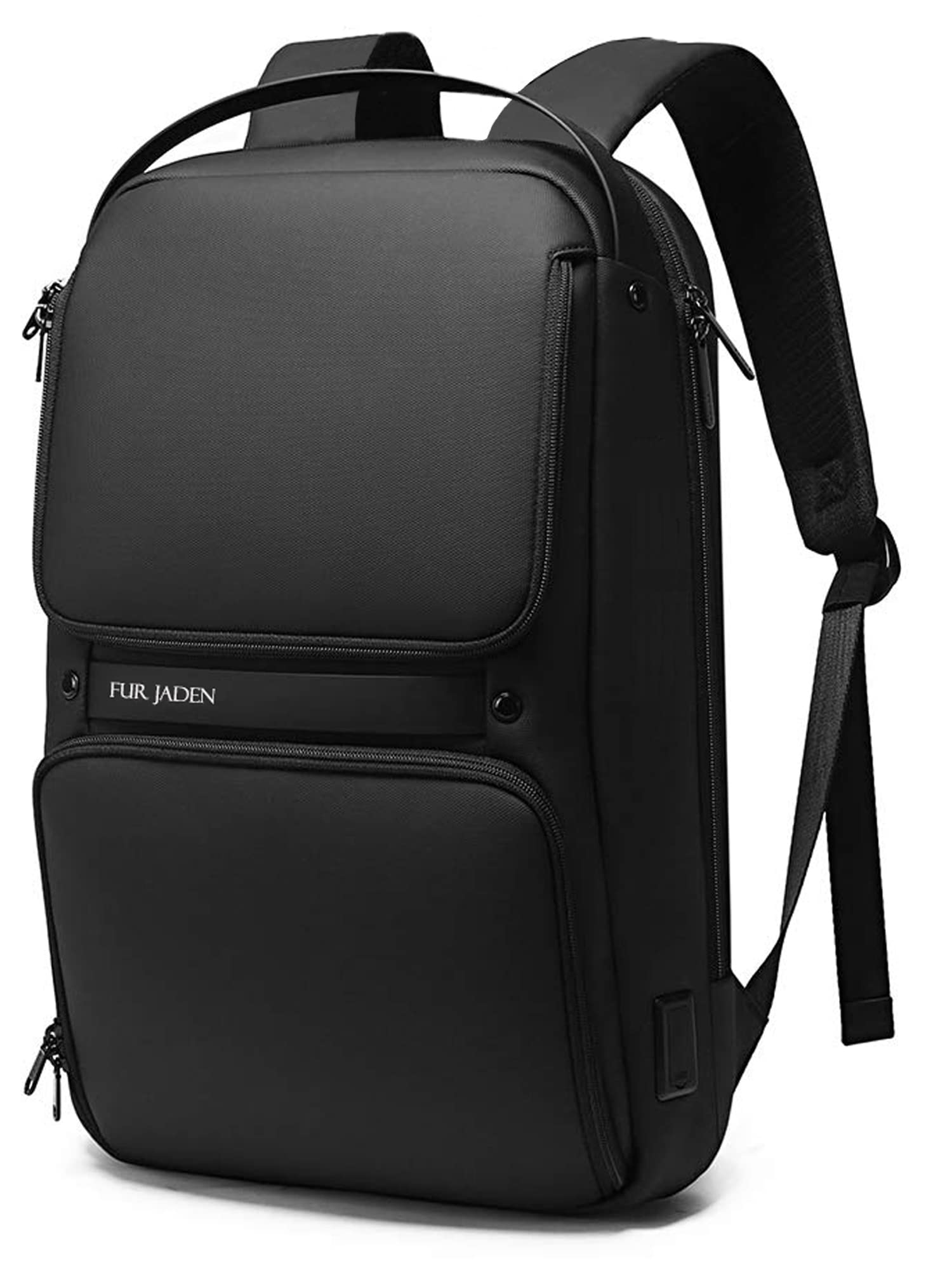 FUR JADEN Pro Series Smart Tech Anti-Theft Laptop Backpack With USB-A and USB-C Type Charging Port for Men Women For Business Professionals & College Students (Graphite Black) (B0C2J8DYL7) Amazon Price History, Amazon Price Tracker