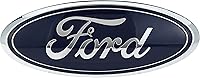 Vista 2 de Placa de identificación Ford AA8Z-9942528-A genuina, AZUL OSCURO, 9 x 3.5 pulgadas