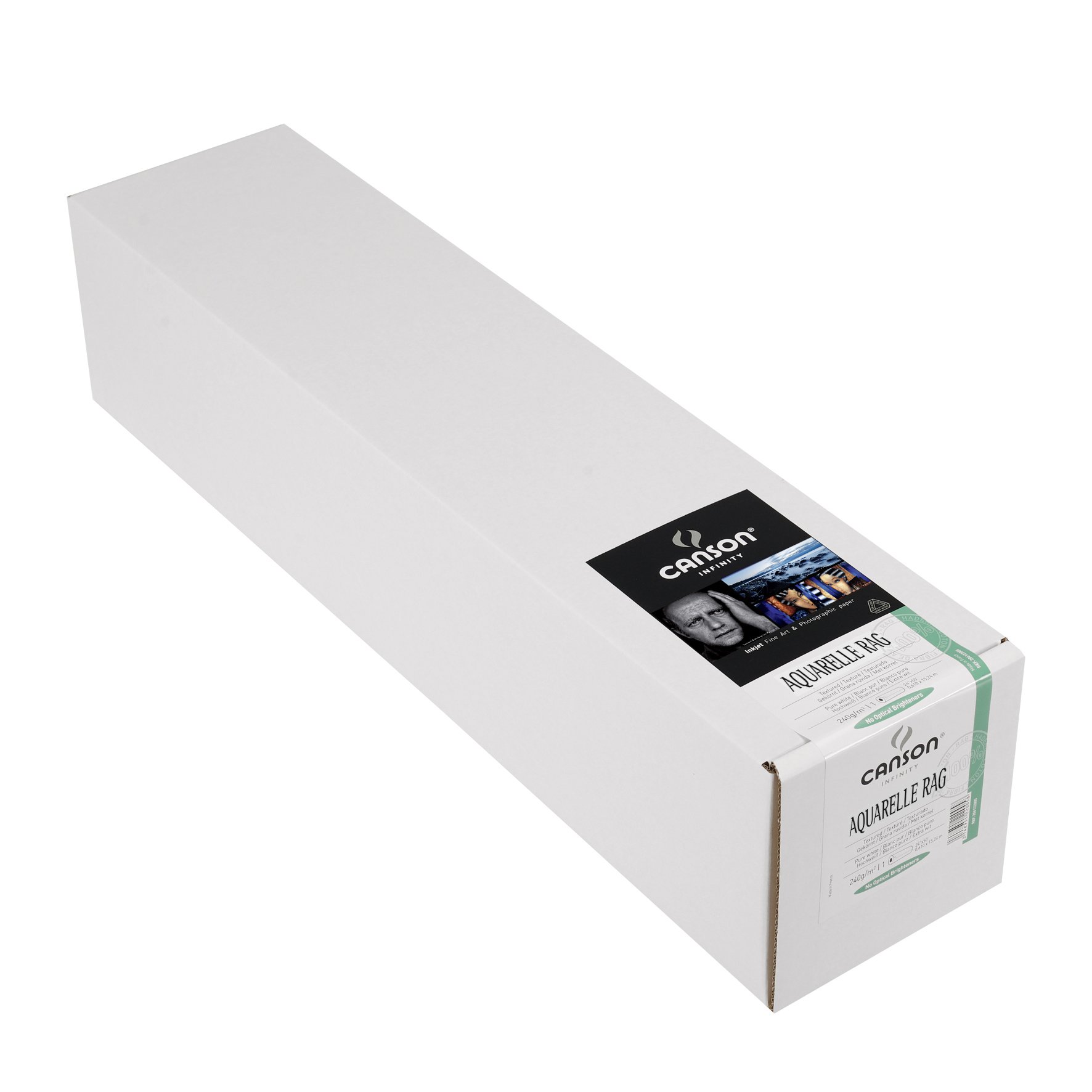 Canson Infinity Aquarelle Rag Fine Art Watercolor Paper, 24 Inch x 50 Foot Roll, White