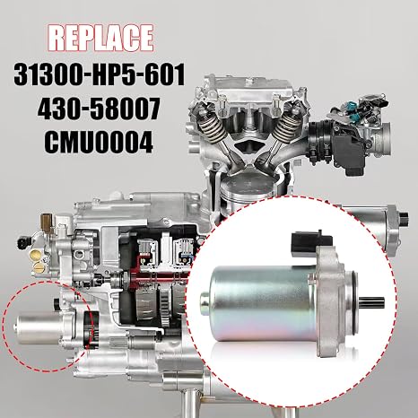 RANSOTO 31300-HP5-601 Power Shift Control Motor Compatible with 2007-2021 Honda Rancher 420 TRX420 TRX500 FourTrax Foreman SXS Pioneer 500 1000 Replace 430-58007 CMU0004
