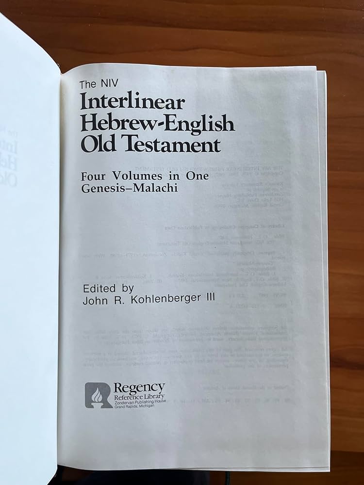 Interlinear Hebrew-English Old Testament: John R. Kohlenberger