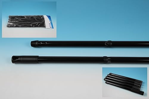 Miniatura 2 de Swiss UX Move Escoba Smokey pelo completo de caballo con mango de aluminio de 5 piezas, por Nessentials