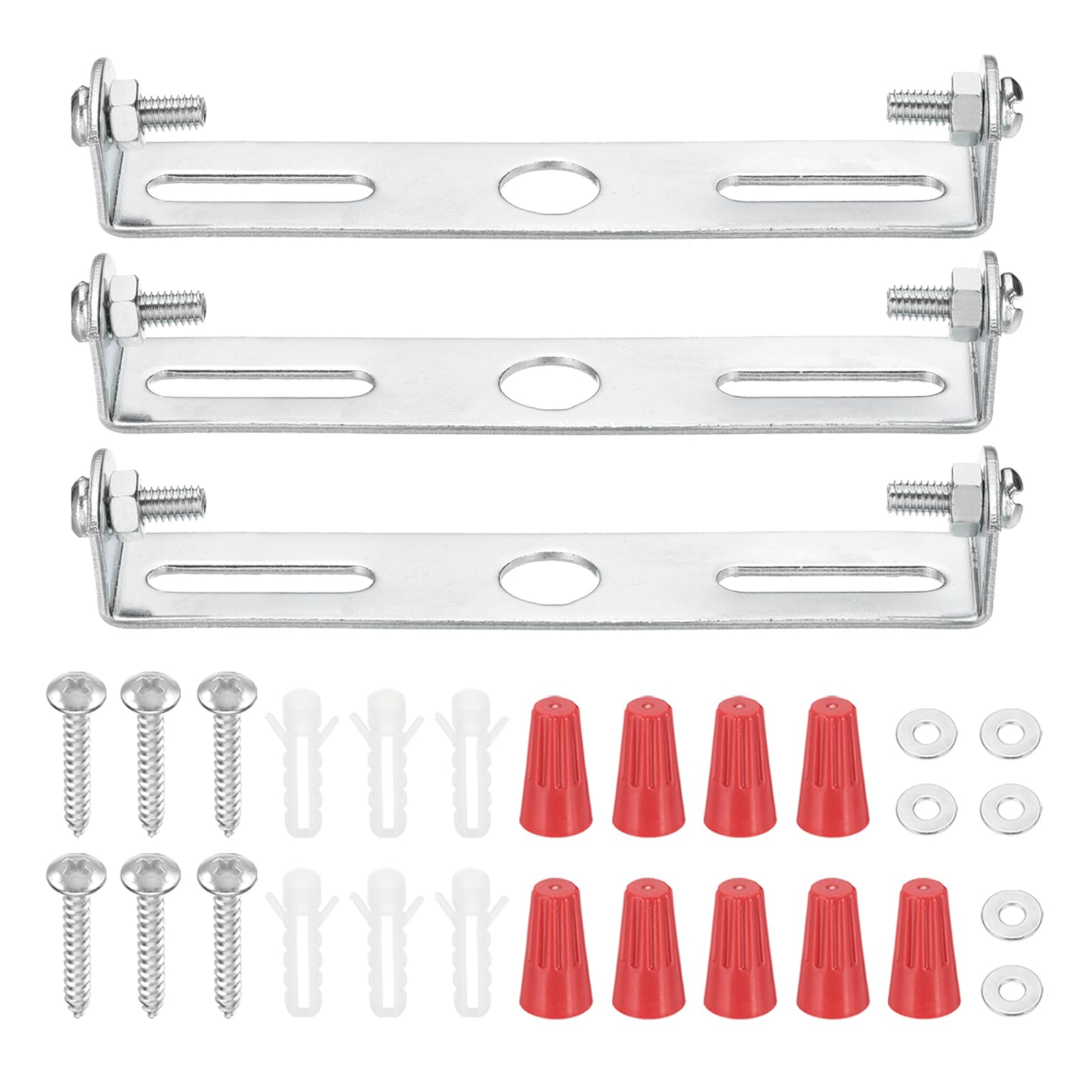 PATIKIL 95mm (3.7") Universal Light Fixture Mounting Bracket Kit