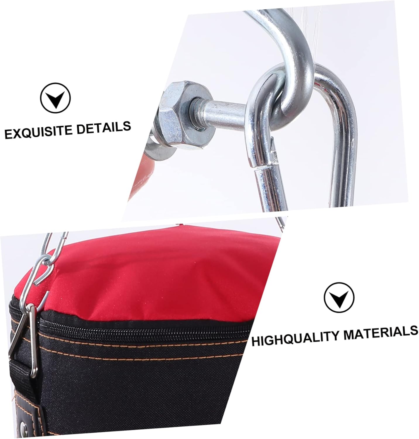 Yardwe Training Set Exercise Kicking Sandbag Gym Bag Punching Bag Hanger Buckle Easy to Clean Fill Dust Sponge Peanut Shell