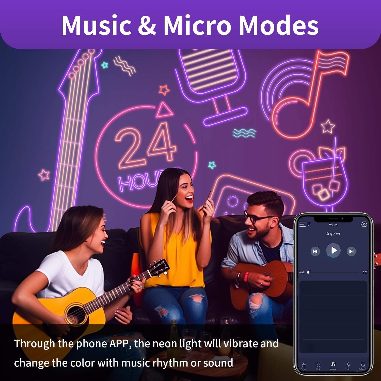 Neon LED Strip RGBIC 10M, 5V USB Tira LED Neon IP67 Impermeable | Recortable con Control APP Telemando, Sincronización de Música, Luces LED Exterior para Cocina, Juegos, Decoración de Paredes