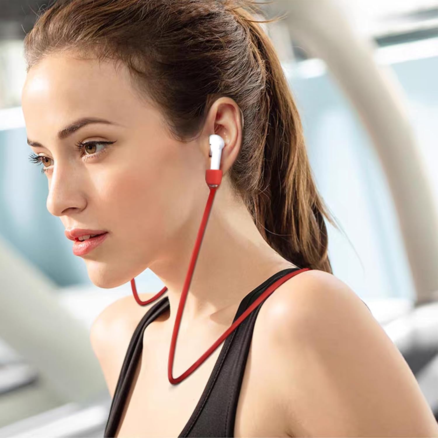 Ultra Strong Magnetic Airpod Pro Strap Anti Lost Cord Sports Lanyard Compatible with Airpods 3rd 2nd Generation Pro 4 3 2 1 (Black White) - Image 5