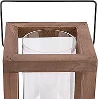 Vista 3 de Koehler 10015437 - Farol rústico de madera para jardín, de 9 pulgadas, sin tamaño, color marrón