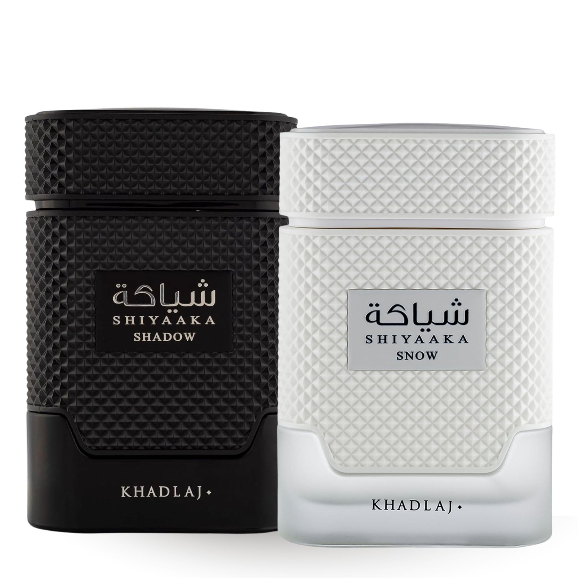 Shiyaaka Snow and Shiyaaka Shadow 100 ml od Khadlaj Perfumes zestaw upominkowy dla mężczyzn - woda perfumowana - świeży, hesperydowany i pikantny zapach drzewny dla niego