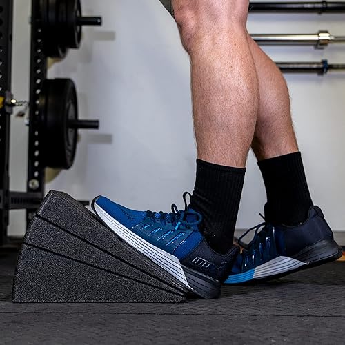 Miniatura 7 de Serious Steel Fitness Las cuñas de espuma para sentadillasbloques de sentadillas mejoran la movilidad de las sentadillas y estiran las pantorrillas