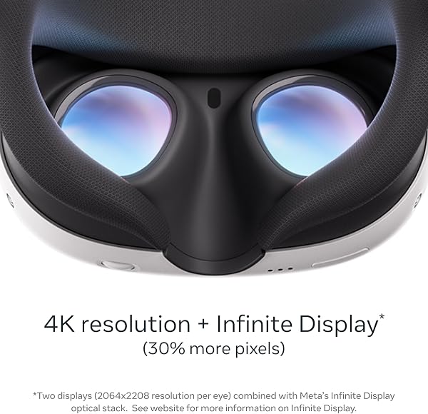 The Meta Quest 3 headset and Touch Plus controllers, showcasing the sleek design and integrated passthrough cameras.