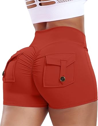 FITTOO Women 3"/4" Workout Biker Shorts with Pockets