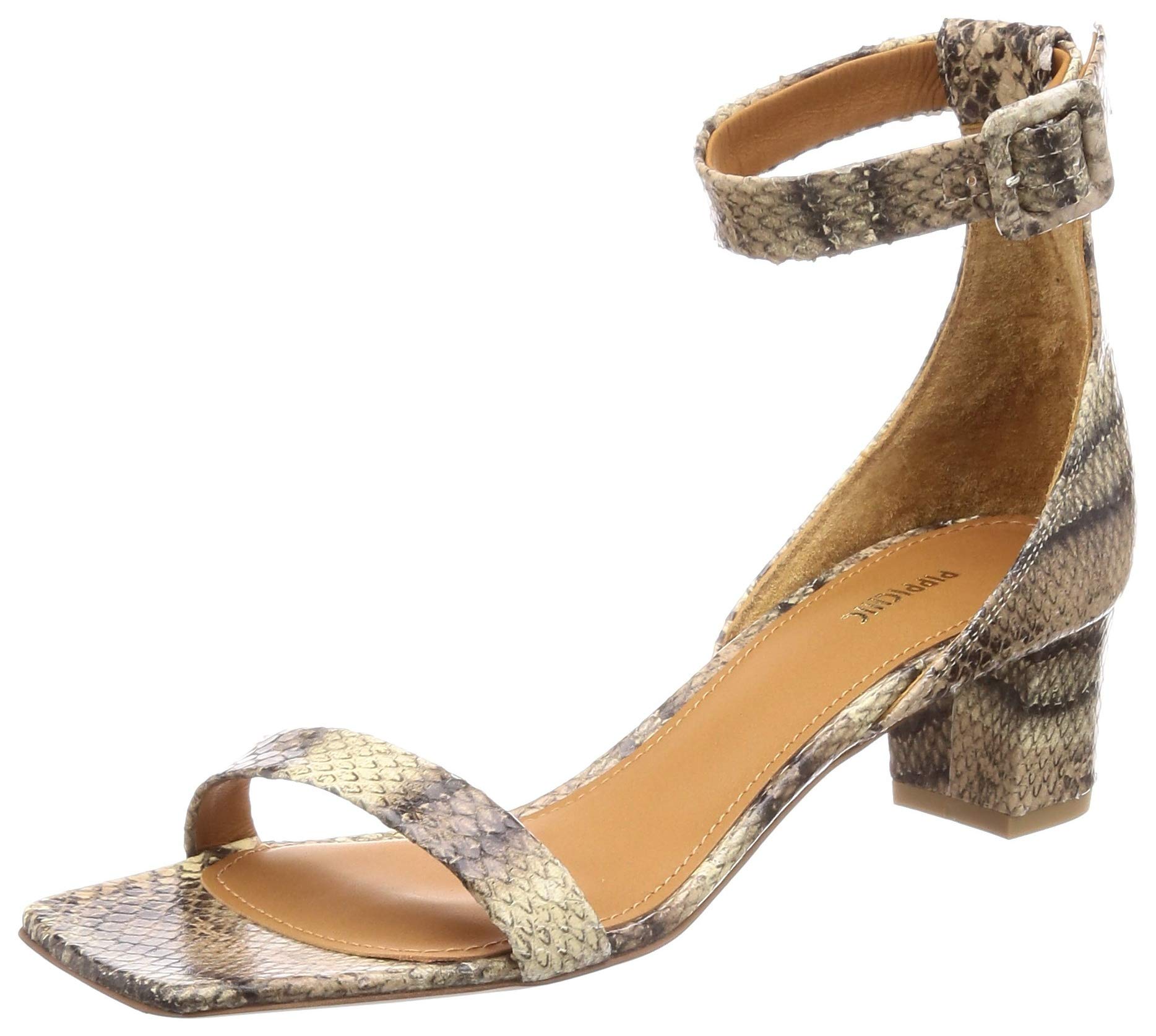 Amazon | [ピッピシック] Separete sandal Square toe4.5㎝ heel