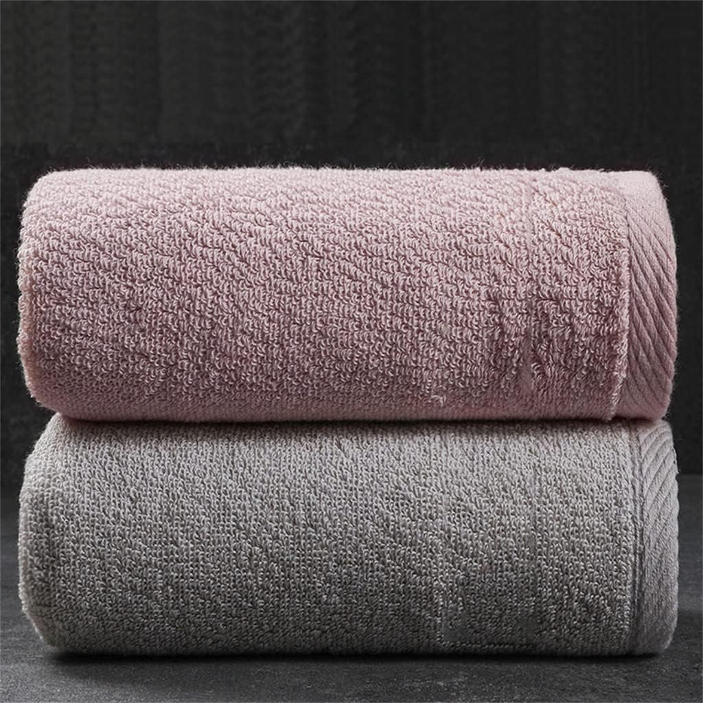 Towel Man wash his face pures Cotton Household Thickening Adult Soft Water Suction Towel Men and Women Bath(B 2PS)