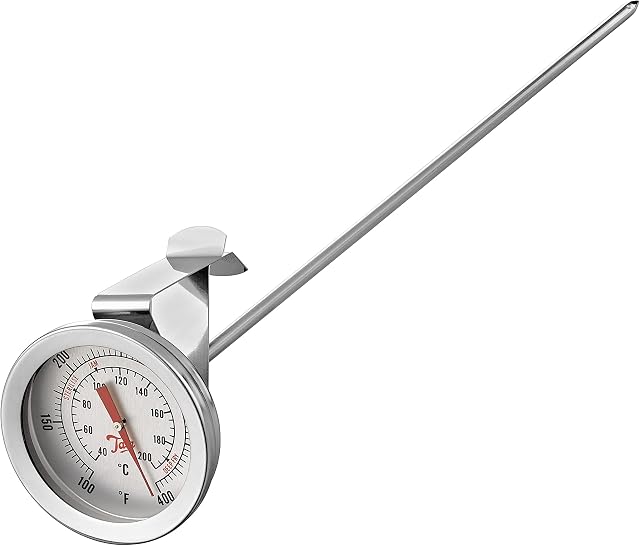 Tala Jam Thermometer, Stainless Steel Easy to Read, Suitable for Marmalade, Jams and Confectionary, Metallic Silver, One Size