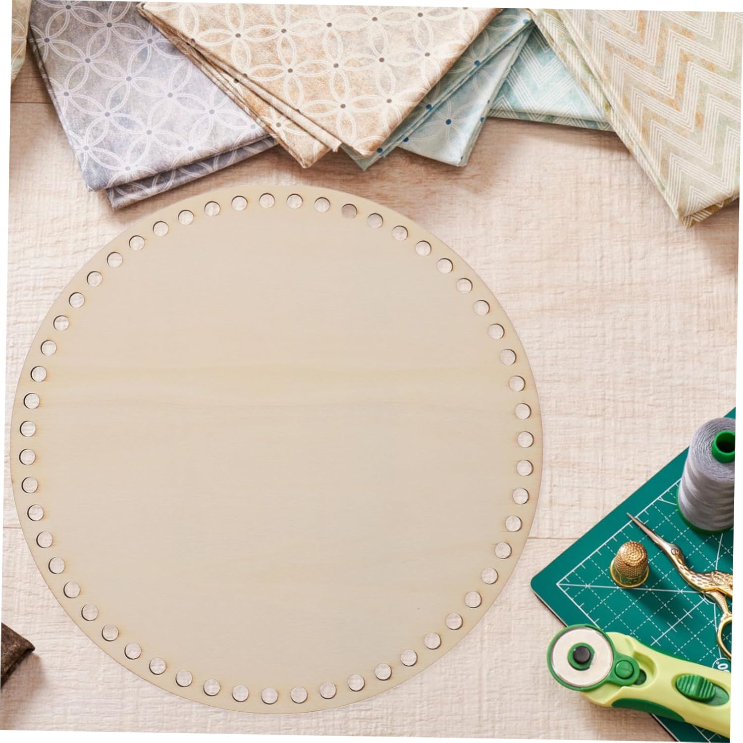 FONDOTIN para Bolsa 25cm Round Crochet Basket Bottoms DIY Knitting Crochet Base