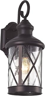 Radiance Goods Transitional 1 Light Rubbed Bronze Outdoor Wall Sconce 16