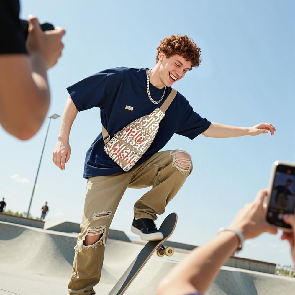 Borsa Da Petto Donna Leggera - Sling Backpack Modello A, Poliestere - Foto 10