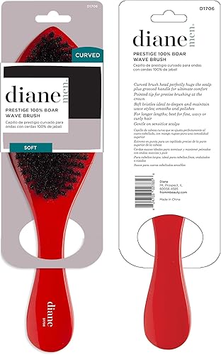 Miniatura 6 de Diane Prestige D1706 - Cepillo ondulado ovalado 100% suave con cerdas de jabalí