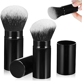 2 brochas retráctiles para maquillaje en polv...