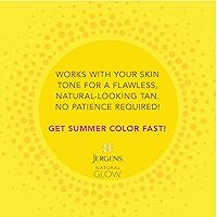 Vista 6 de Jergens Paquete de sol instantáneo de brillo natural: mousse de bronceado sin sol de bronce profundo, botella de 6 onzas y guante aplicador