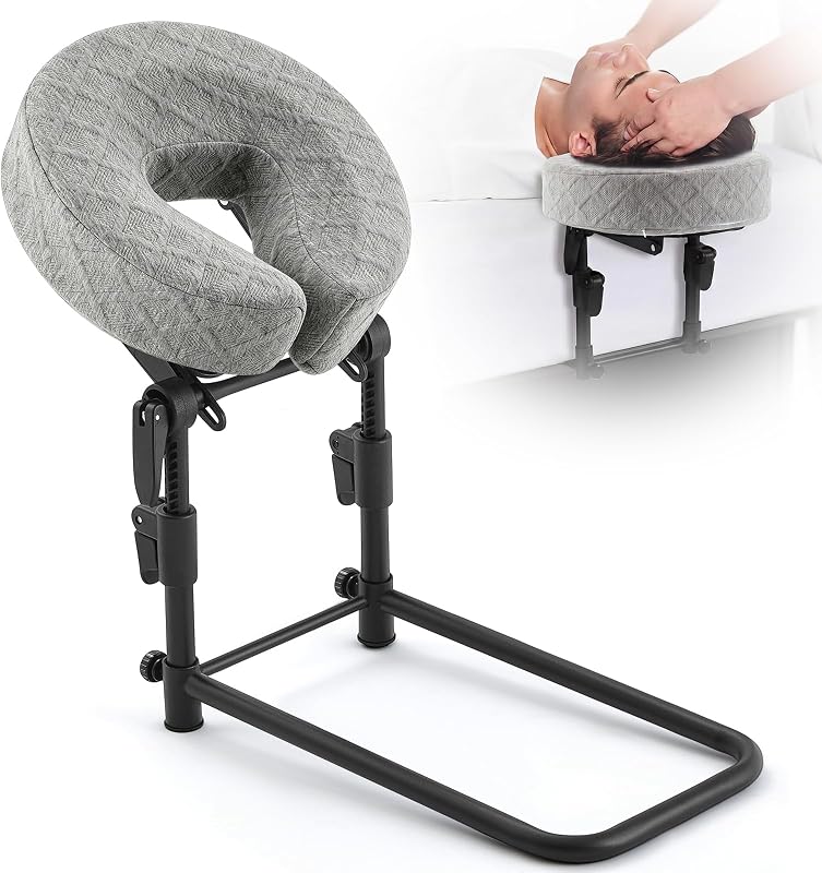 Suporte de cabeça para cama Qunclay com almofada e estrutura ajustável, cinza, conjunto básico