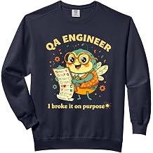 QA Engineer I Broke It on Purpose Funny Software Tester Comfort Colors Adult Sweatshirt