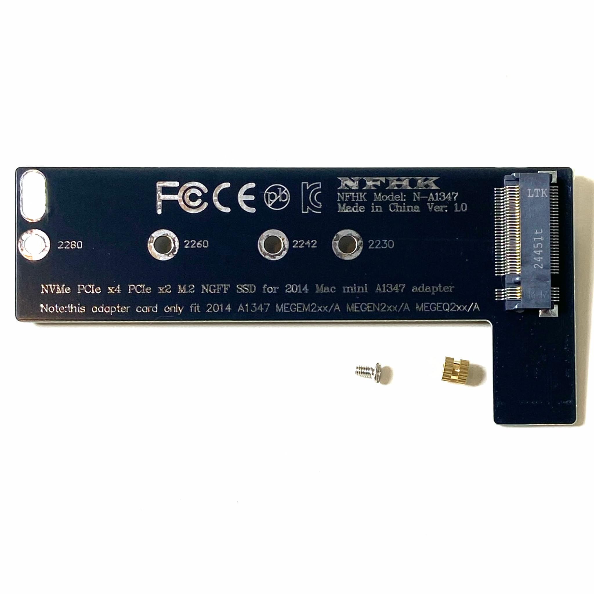 Amazon | M.2 NGFF NVMe PCIe x4 SSD → late 2014 版 Mac mini A1347